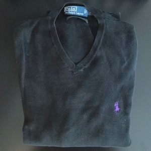 Black V-Neck Sweater